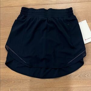 Navy Athletic Skort with Built-in Shorts